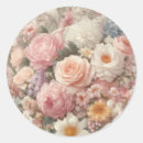 Search for pastel floral wedding stickers Pink