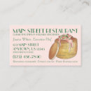 Search for dinner business cards Food