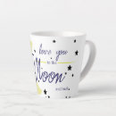 Search for moon love mugs I love you