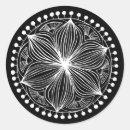 Search for hand drawn mandala stickers White
