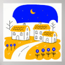 Search for night scene posters Moon