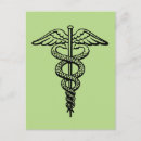 Search for winged serpent postcards Caduceus