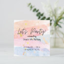 Search for girly 1st birthday invitations Colourful