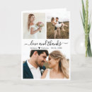 Search for calligraphy wedding thank you cards Love and thanks