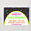 Search for karaoke birthday invitations Microphone