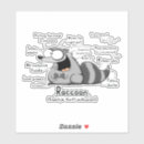 Search for funny raccoon stickers Cartoon