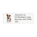 Search for jack russell terriers return address labels Cartoon