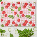 Search for red gingham tea towels Cherries