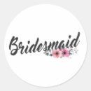 Search for bridesmaids stickers Calligraphy