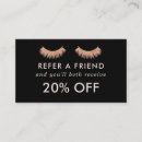 Search for eyelash extension referral cards Rose gold