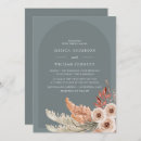 Search for dried flower wedding invitations Bohemian
