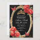 Search for red and black invitations For her
