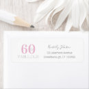 Search for pink grey return address labels Typography