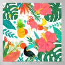 Search for tropical flamingo posters Pineapple