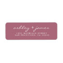 Search for stylish font return address labels Modern typography