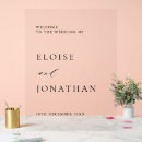 Search for modern minimalist wedding signs Black and white