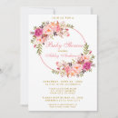 Search for floral wreath baby shower invitations Elegant