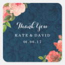 Search for navy and coral thank you stickers Pretty