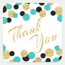 Search for gold glitter dots stickers Thank you