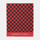 Search for farmhouse christmas blankets Red and black