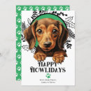 Search for doxie christmas cards Happy howlidays