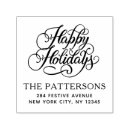 Search for happy holidays rubber stamps Simple