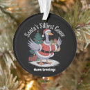 Search for goose christmas tree decorations Santa