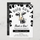 Search for holy cow 1st birthday invitations Farm animal