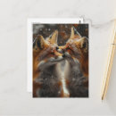 Search for love foxes postcards Cute