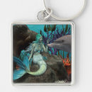 Search for mermaids dolphin key rings Coral