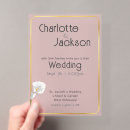 Search for gold acrylic wedding invitations Minimal