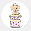 Search for labrador birthday stickers Retriever
