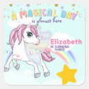 Search for cute rainbow unicorn stickers Party