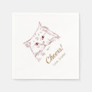 Search for cat wedding napkins Cocktail