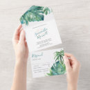 Search for tropical wedding invitations Palm leaves