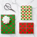Search for red and green polka dot wrapping paper Simple