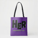 Search for statement tote bags Purple