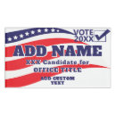 Search for red white blue name tags Democrat republican candidates