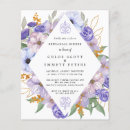 Search for purple rehearsal dinner invitations Simple