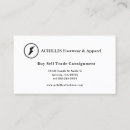 Search for shoe shop business cards Consignment