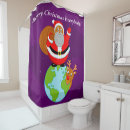 Search for santa claus shower curtains Merry christmas