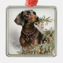 Search for dachshund christmas tree decorations animal