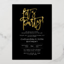 Search for all black birthday invitations Minimalist