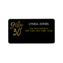 Search for 30 return address labels Gold
