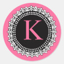 Search for pink k stickers Initial