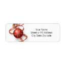 Search for red ribbon return address labels Gold