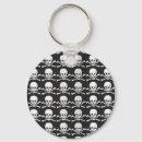 Search for black white skull key rings Crossbones