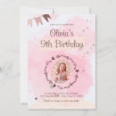 Search for nine year girl birthday invitations For her