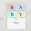 Search for blocks baby shower invitations Simple