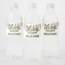 Search for 1st birthday water bottle labels Wild one